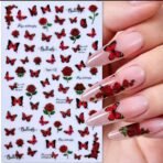 Nail Art Butterfly Sticker Set for DIY Nail Decoration - Image 17