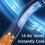 Portable Neck Cooler for Hot Weather, Blue - Image 6