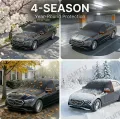 Car Windshield Sun Cover - Black Auto Shade - Image 4