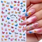 Nail Art Butterfly Sticker Set for DIY Nail Decoration - Image 18