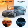 Car Windshield Sun Cover - Black Auto Shade - Image 7