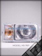 Nissan Urvan E24 replacement halogen headlight assembly Front view of Nissan Caravan QD headlight NS08-0301 12V plastic headlight housing for Nissan Urvan 1986-2000 Aftermarket headlamp replacement for Nissan Urvan E24 van D1R halogen head light for Nissan Caravan QD front repair