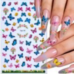 Nail Art Butterfly Sticker Set for DIY Nail Decoration - Image 4