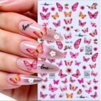 Nail Art Butterfly Sticker Set for DIY Nail Decoration - Image 15