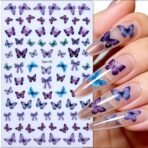 Nail Art Butterfly Sticker Set for DIY Nail Decoration - Image 13