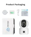 Dual Screen Wi-Fi 360° Smart Security Camera (White) - Image 3