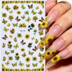Nail Art Butterfly Sticker Set for DIY Nail Decoration - Image 9