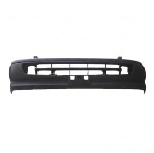 Unpainted front bumper for Toyota Hiace Van Commuter 1993-1994 Dolphin LH172 buffer front bumper replacement HI-92-1051 Plastic clip-on front bumper for Toyota Hiace upgrade Changbang aftermarket front bumper for 1993 Hiace Front view of unpainted Toyota Hiace 1994 bumper assembly