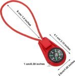 Mini Keychain Compass Portable Pocket Navigation Tool - Image 2