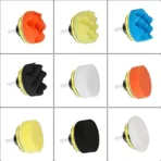 Car Polishing Pad Set Sponge Wool Buffing Kit Drill Adapter - Image 4